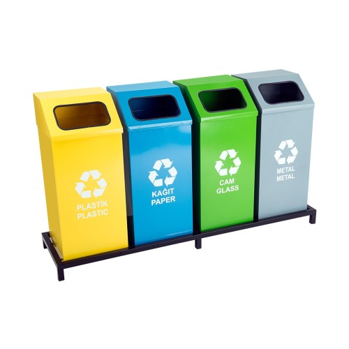 HK-1017A 4’Lü Boyalı Geri Dönüşüm Seti